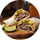 Beef Burrito & Enchilada