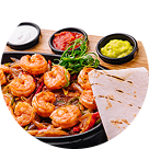 Fajitas <br>(Carne Asada, Chicken or Shrimp)
