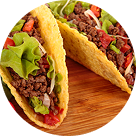 5 Rolled Tacos (guacamole)